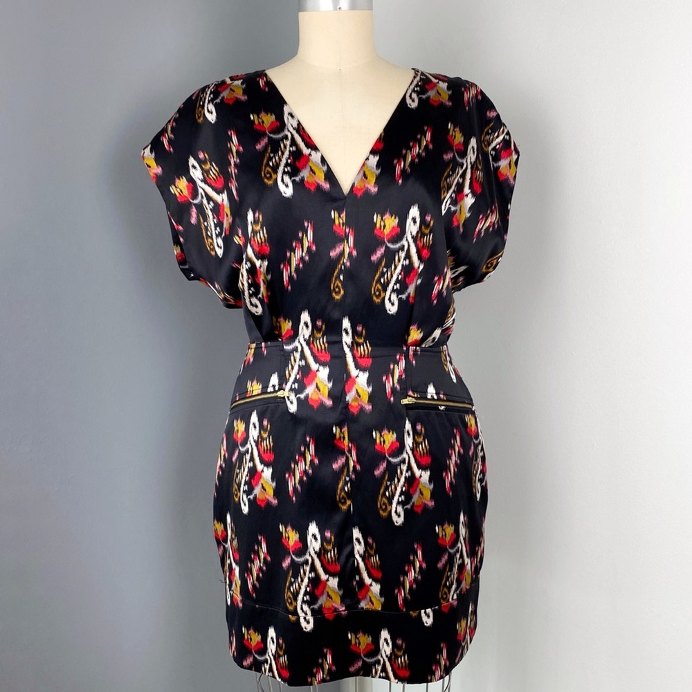 French Connection Printed Silk Blend Mini Dress